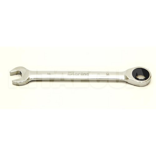 Ключ рожково-накидной 14 мм угол 15° с трещоткой STARLINE (S NR GW14)