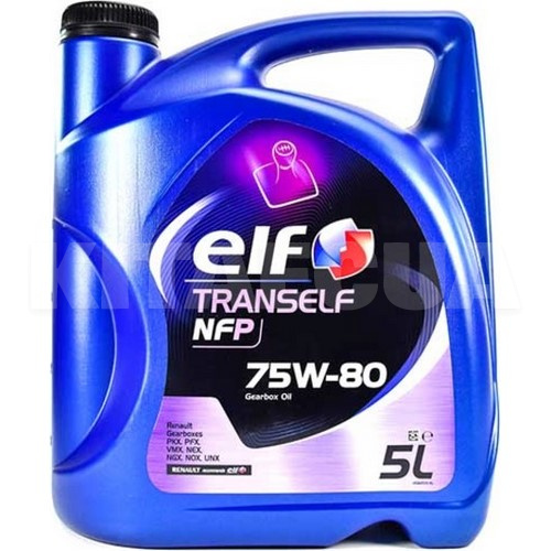 Масло трансмиссионное синтетическое 5л 75W-80 Tranself NFP ELF (158489)