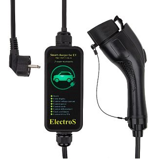 Зарядка для электромобиля 3.5 кВт 16A 1-фаза Type 1 (американское авто) ElectroS