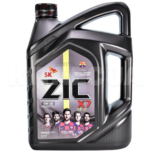 Масло моторное синтетическое 6л 5W-30 X7 LS ZIC (172619)