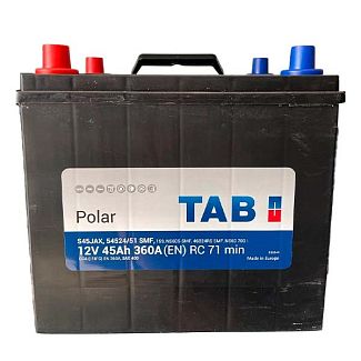 Аккумулятор автомобильный 45Ач 400А "+" слева TAB