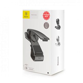 Автомобільний тримач на торпедо із затискачем Black BASEUS