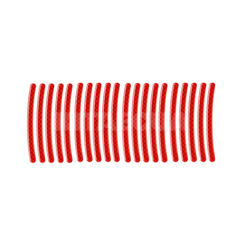 Смуга світловідбивна на маточину колеса червона (20шт.) (20Pcs-Reflective-Strips-Red)