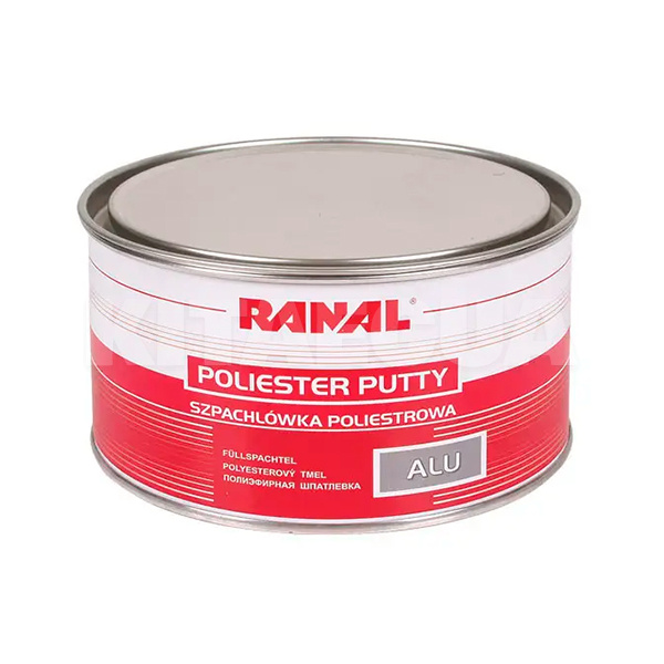Шпаклевка 500г полиэфирная алюминиевая серая ALU Ranal (00000000417)