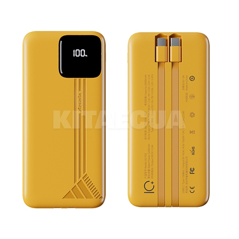 Повербанк Azeada Shilee AZ-P10 10000mAh 22.5W желтый Proda (PD-AZ-P10-YEL) - 3