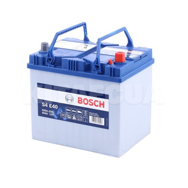 Аккумулятор автомобильный S4 E40 65Ач 650А "+" справа Bosch (0 092 S4E 400)