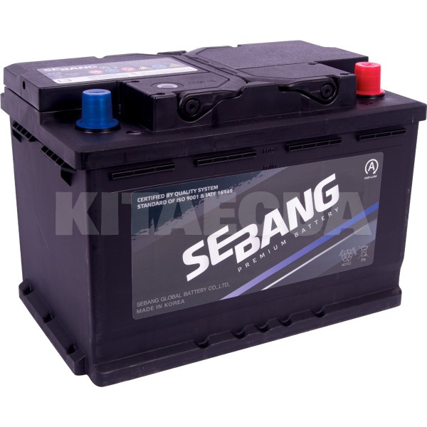 Акумулятор автомобільний 70Ач 650А "+" праворуч SEBANG (EFB L3)