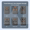 Універсальний адаптер Type-C/2USB/AC 20W Trip PROOVE (588940001)