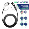 Зарядный кабель для электромобиля 7.4 кВт 32А 1-фаза 5м Type 2 (станция) - Type 1 (американское авто UACHARGER (A-C-CB-2-1)