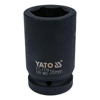 Головка торцевая ударная 6-гранная удлиненная 36 мм 1" 90 мм YATO