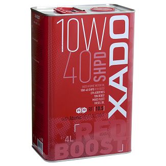 Олія моторна Atomic Oil SHPD SL/CI RED BOOST 4л 10W-40 напівсинтетичне XADO