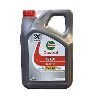 Масло моторное синтетическое 4л 5W-40 GTX A3/B4 CASTROL