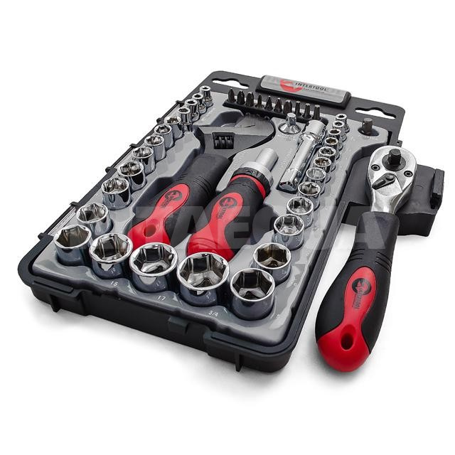Набор инструментов 3/8" & 1/4" 43 предмета Cr-V Intertool (ET-6003) - 3