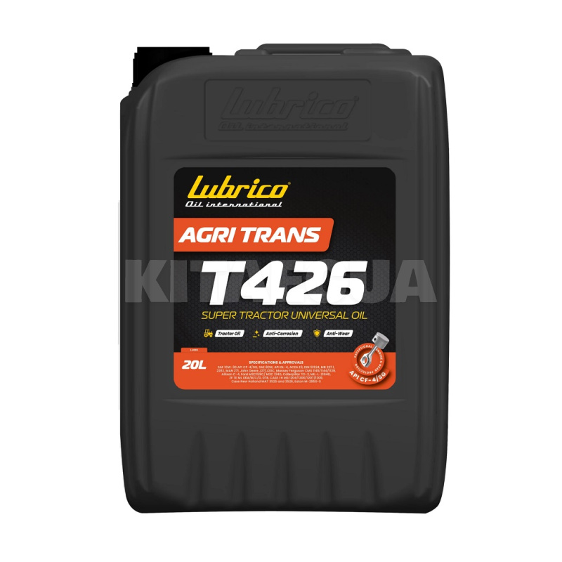 Масло трансмісійне 20л 10W-30 AGRI TRANS T426 LUBRICO (L-1023-20100200)
