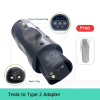 Переходник Guwieyg 7.4 кВт 32А 1-фаза Type Tesla (станция) - Type 2 (европейское авто) GUWIEYG (P-TST2)