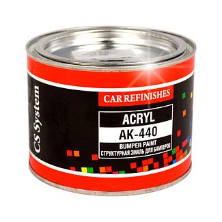 Краска-эмаль серая 400мл для бамперов CS SYSTEM