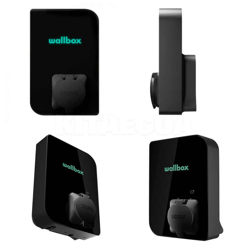 Зарядка для электромобиля Type 2 22 кВт 32А 3-фази Copper SB черная Wallbox (CPB1-S-2-4-8-002-B) - 7