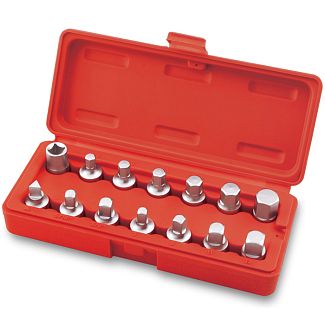 Набор головок для маслосливных пробок 14 предметов TOPTUL