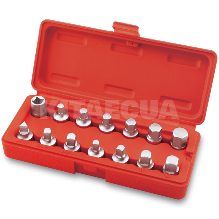 Набір головок для маслосливных пробок 14 предметів TOPTUL (TP JGAI1402)