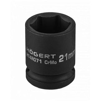 Головка ударна 6-гранна 21 мм 1/2" HOGERT