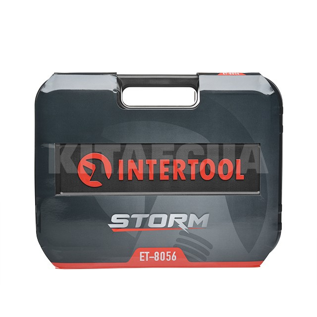 Набір інструментів 1/2" & 1/4" 56 предметів Cr-V STORM Intertool (ET-8056) - 5