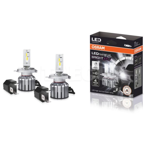 LED лампа для авто LEDriving HL H4/H19 15W 6000K (комплект) Osram (64193DWBRT-2HFB)