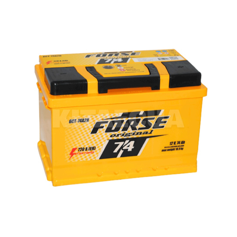 Аккумулятор автомобильный Мегатекс 74Ач 720A "+" справа (0) FORSE (48530) - 2