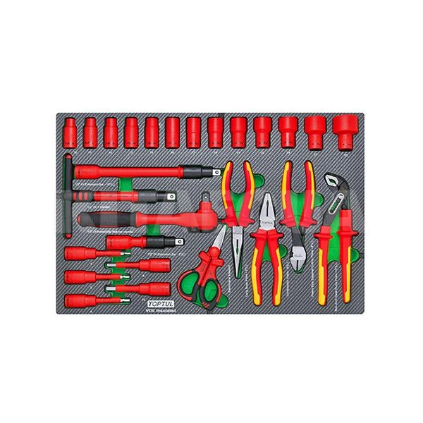 Набір електроізольованих інструментів 1/2" 27 предметів TOPTUL (GED2764)