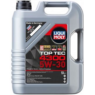 Масло моторное синтетическое 5л 5W-30 Top Tec 4300 LIQUI MOLY