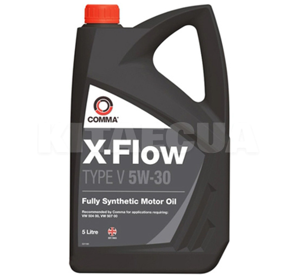 Масло моторне синтетичне 5л 5W-30 X-FLOW V COMMA (BEEACE)