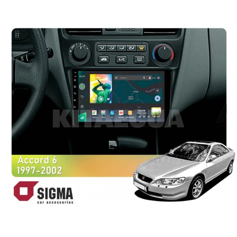 Штатная магнитола X9232 2+32 Gb 9" Honda Accord 6 1997-2002 SIGMA4car (37891)