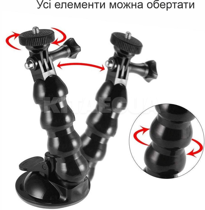 Автомобільний тримач Premium Black RM-C25 XoKo (XK-RM-C25BK) - 4