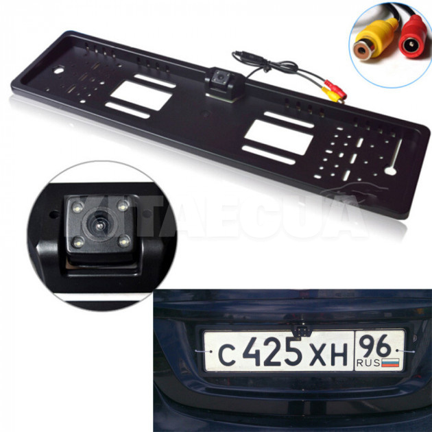 Камера заднего вида в рамке номерного знака 0,1 Lux NTSC / PAL 720х576 Prime-X (MCM-05) - 3