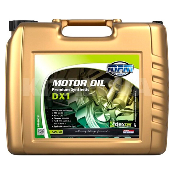 Масло моторное синтетическое 20л 5W-30 DX1 MPM (MPM_05020DX1)