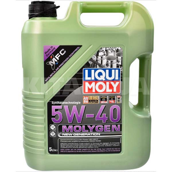 Моторное масло синтетическое 5л 5W-40 Molygen New Generation LIQUI MOLY (8536)