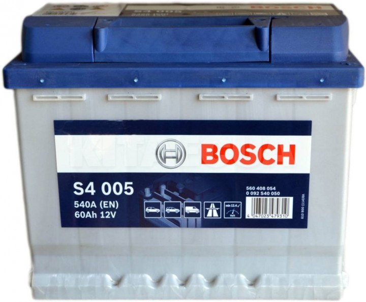 Акумулятор автомобільний 60Ач 540А "+" праворуч BOSCH (0092S40050)