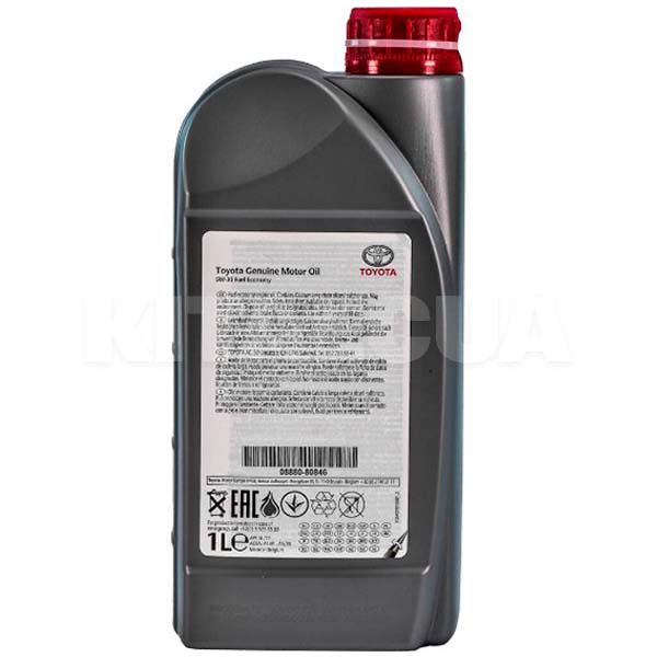 Масло моторное синтетическое 1л 5W-30 Fuel Economy TOYOTA (08880-80846) - 2