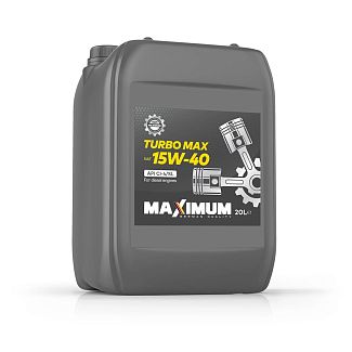 Масло моторное минеральное 20л 15W-40 Turbo-Max CI-4/SL MAXIMUM