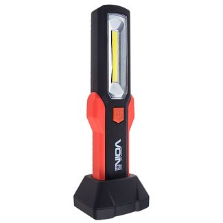 Переносна LED-лампа з вбудованим 12V АКБ, USB microUSB, гачком і магнітним кріпленням, база 220V VOIN