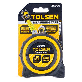 Рулетка 10 м х 25 мм возвращающаяся TOLSEN