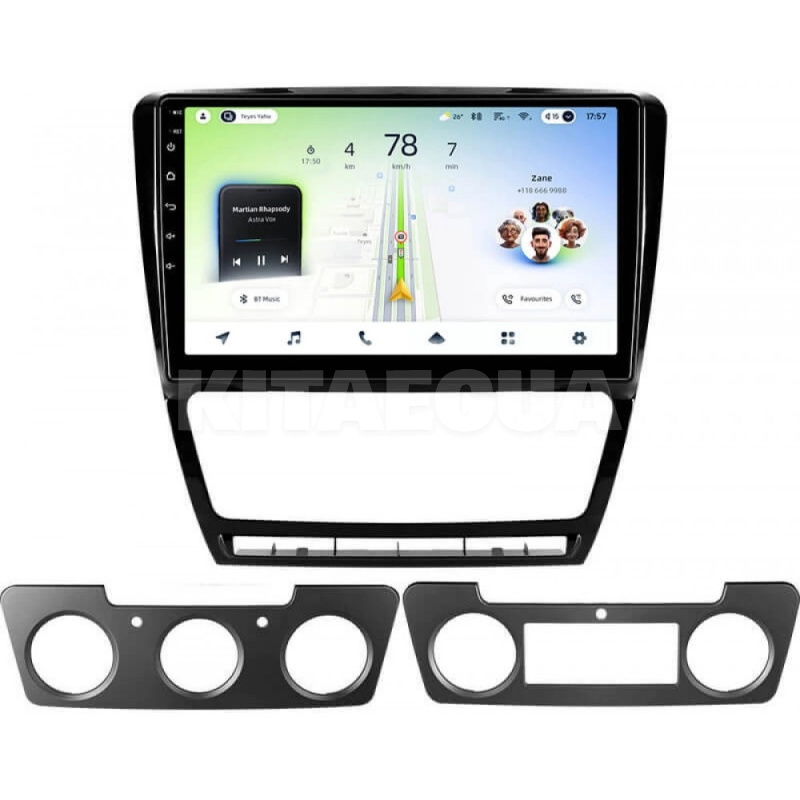 Штатная магнитола CC4L 6+64 Gb 10" Skoda Octavia 2 A5 2008-2013 black Teyes (71437)