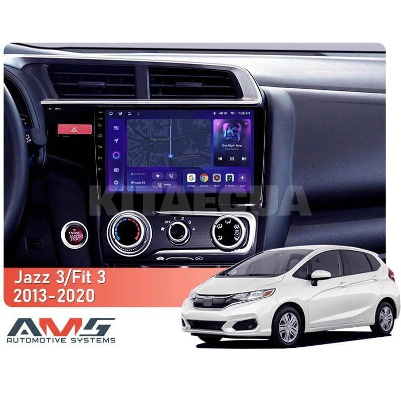 Штатна магнітола MOSS M3 4+32 ГБ 10" Honda Fit 3 GP 2013-2020 (B) AMS (50815) - 2