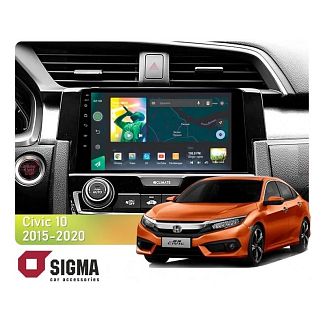 Штатна магнітола X9464 4+64 ГБ 9" Honda Civic 10 FK 2015-2020 SIGMA4car