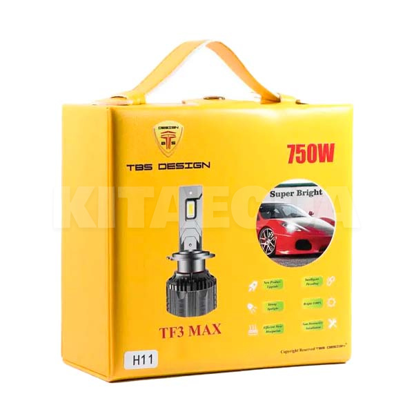 LED лампа для авто TF3 MAX H11 65W 6000K (комплект) TBS Design (TF3MAX-H11) - 2