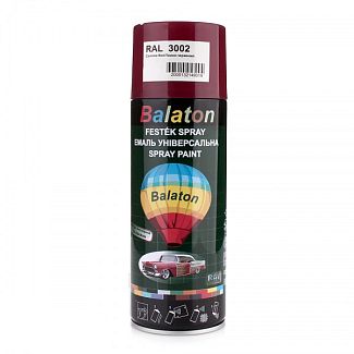 Краска универсальная глянцевая 400мл темно-красная BALATON