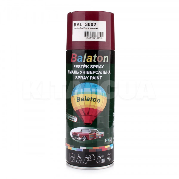 Фарба універсальна глянцева 400мл темно-червона BALATON (RAL3002-Balaton)