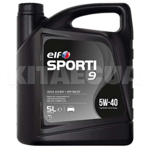 Масло моторное синтетическое 5л 5W-40 Sporti 9 C3 ELF (214249)