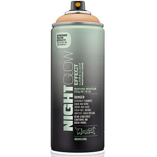 Фарба декоративна фосфоресцентна 400мл NG2000 оранжева матова Night Glow MONTANA
