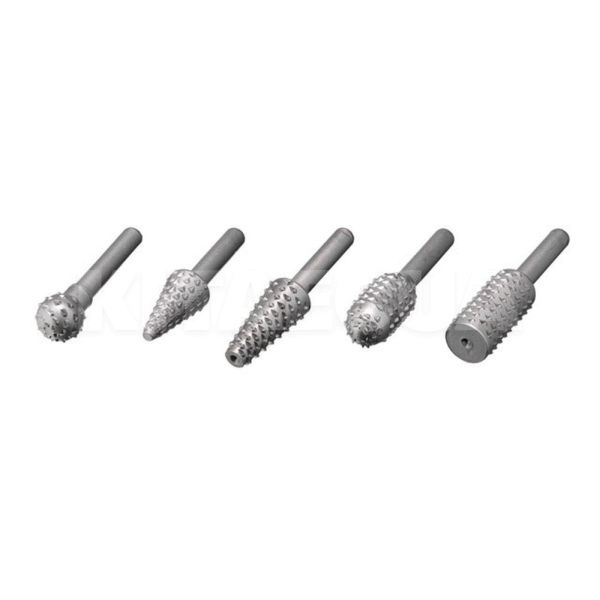 Набор шарошек по дереву 5 предметов Intertool (BT-0030)