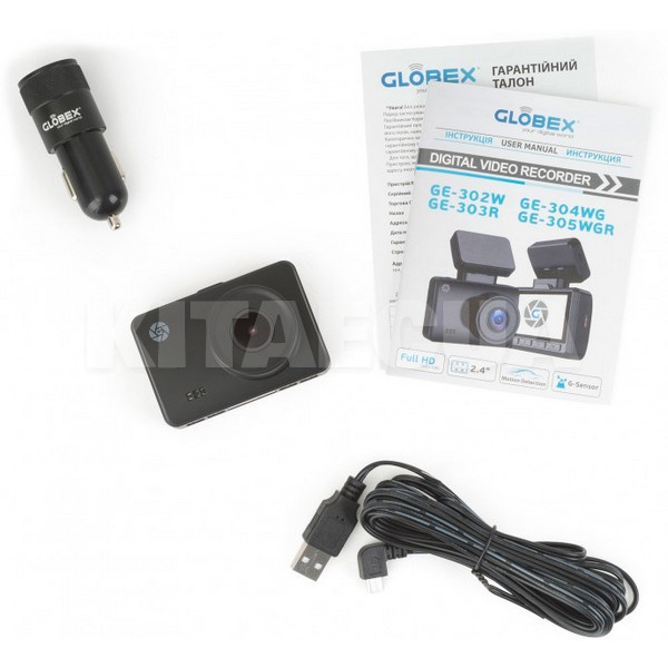 Видеорегистратор Full HD (1920x1080) USB, Wi-Fi Globex (GE-302W) - 2